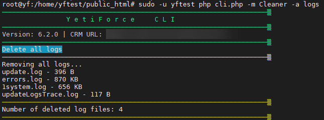 Cleaner CLI